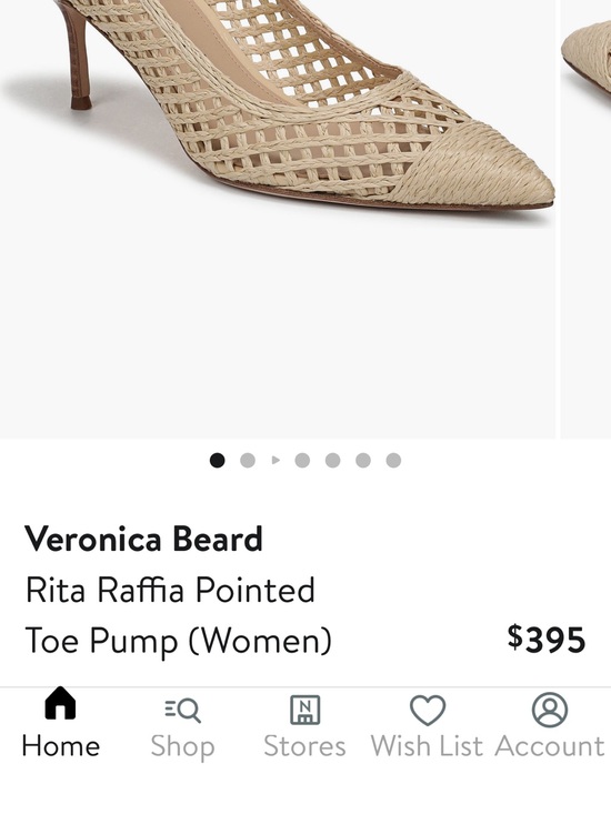 Veronica Beard Shoes - Veronica Beard Beige Woven Pointed-Toe Kitten Heel Pumps